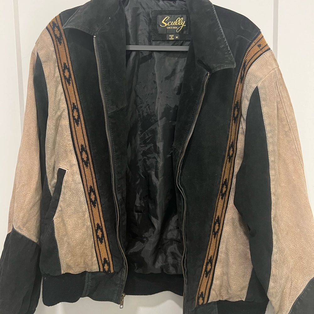 Vintage Scully Boar Suede Leather Arena Jacket- SIZE M